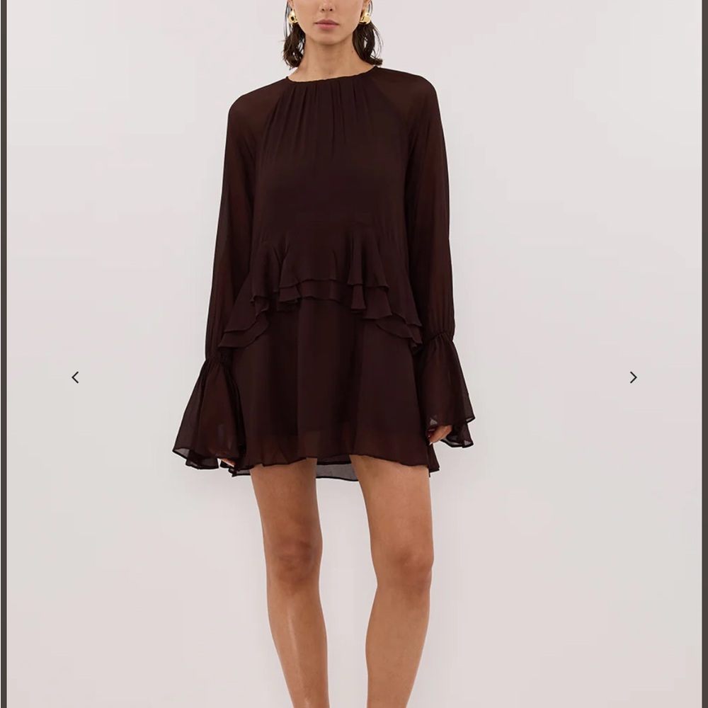 DISSH Chocolate Long Sleeve Dress